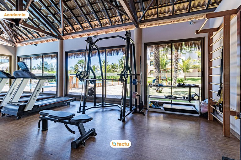 Bangalô TÉRREO 70 m2 FRENTE MAR no VG Sun Cumbuco por Tactu