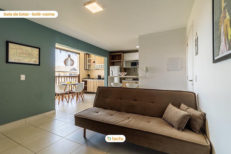Apartamento com 2 suítes no VG Sun Cumbuco por Tactu