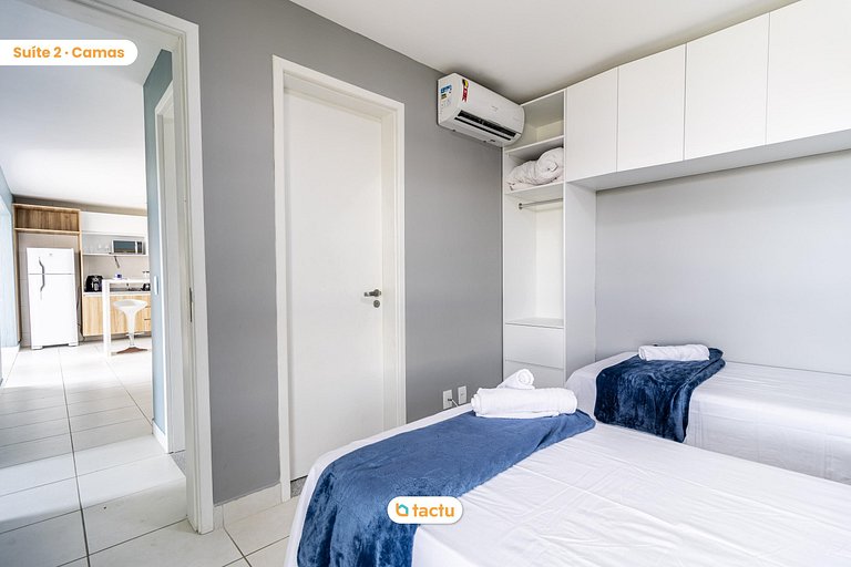 Apartamento con 2 suites en VG Sun Cumbuco por Tactu