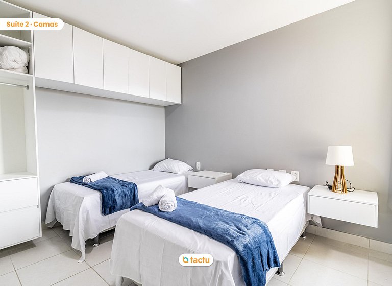 Apartamento com 2 suítes no VG Sun Cumbuco por Tactu