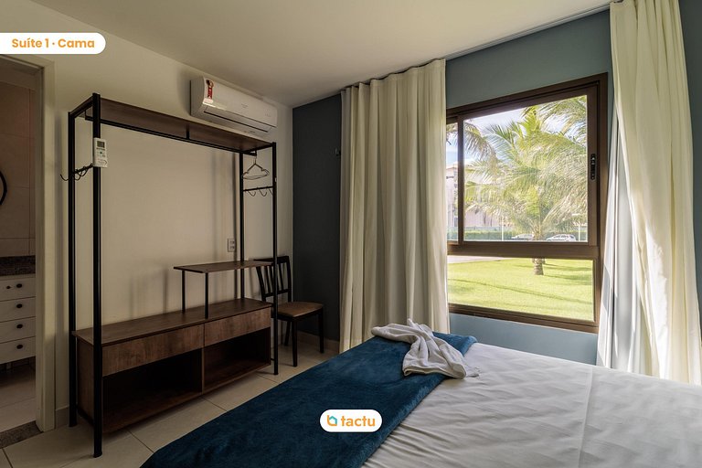 Apartamento térreo espaçoso no VG Sun Cumbuco por Tactu