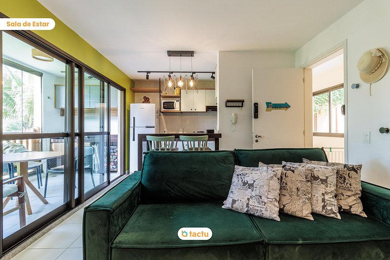 Apartamento térreo espaçoso no VG Sun Cumbuco por Tactu