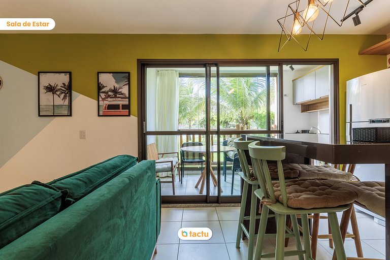 Apartamento térreo espaçoso no VG Sun Cumbuco por Tactu