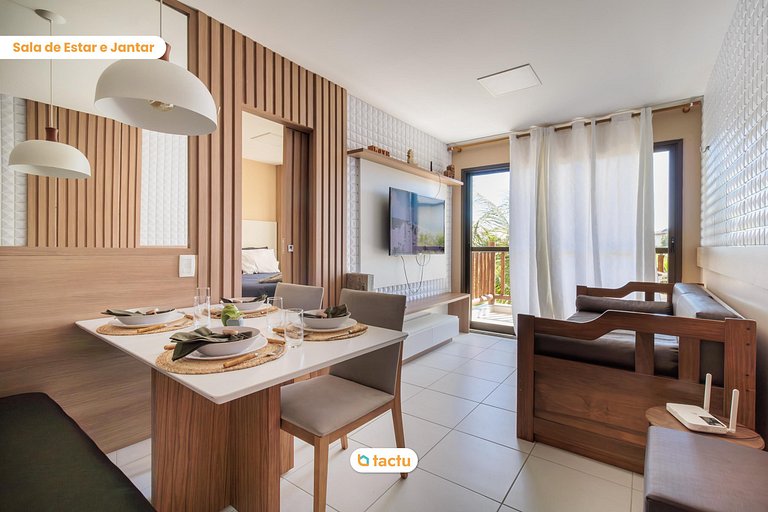 Fully Equipped Studio at VG Sun Cumbuco by Tactu
