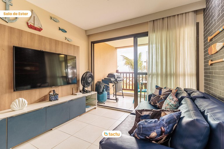 Bangalô TÉRREO 70 m2 FRENTE MAR no VG Sun Cumbuco por Tactu