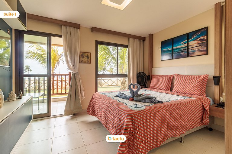 Bangalô TÉRREO 70 m2 FRENTE MAR no VG Sun Cumbuco por Tactu