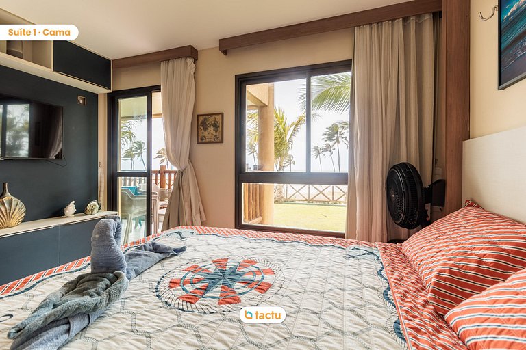 Bangalô TÉRREO 70 m2 FRENTE MAR no VG Sun Cumbuco por Tactu