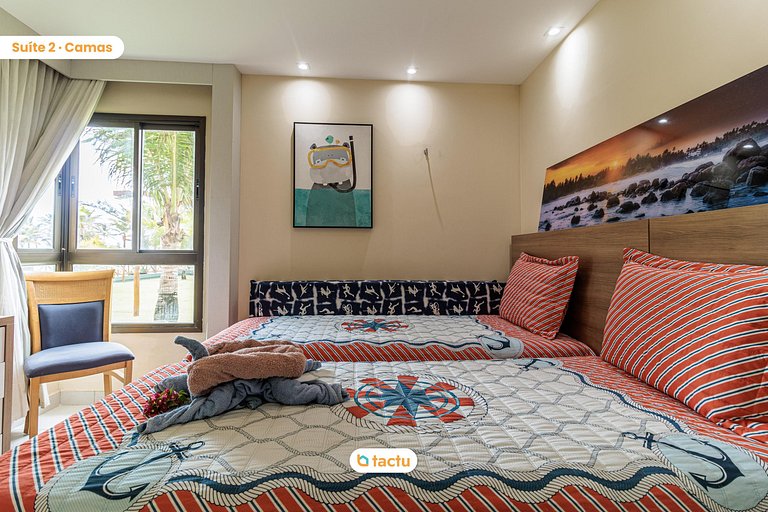 Ground Floor Bungalow 70 m², Oceanfront at VG Sun Cumbuco