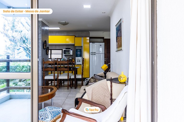 Apartamento com varanda no Wai Wai Cumbuco por Tactu