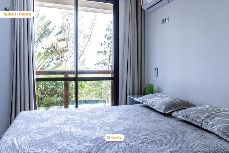 Apartamento com varanda no Wai Wai Cumbuco por Tactu