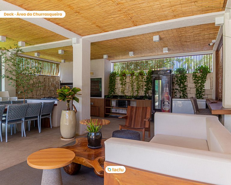 Apartamento com varanda no Wai Wai Cumbuco por Tactu