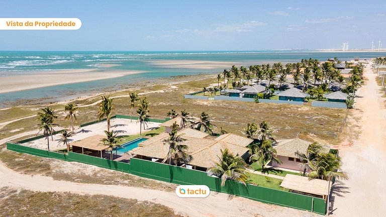 Casa Frente Vista Mar Fortim Ceará Luxosa com 6 Quartos Kite