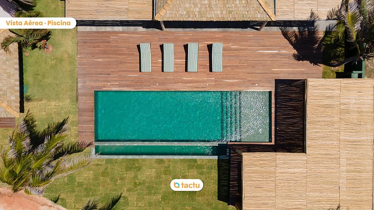 Casa Frente Vista Mar Fortim Ceará Luxosa com 6 Quartos Kite