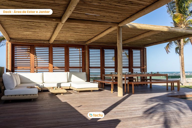 Casa Frente Vista Mar Fortim Ceará Luxosa com 6 Quartos Kite