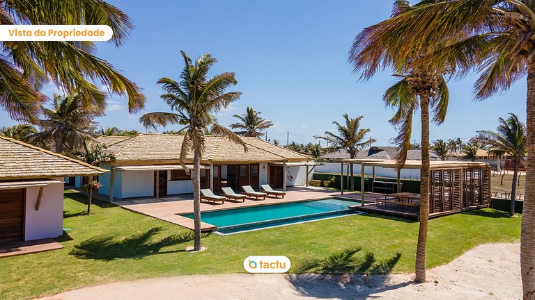 Casa Frente Vista Mar Fortim Ceará Luxosa com 6 Quartos Kite