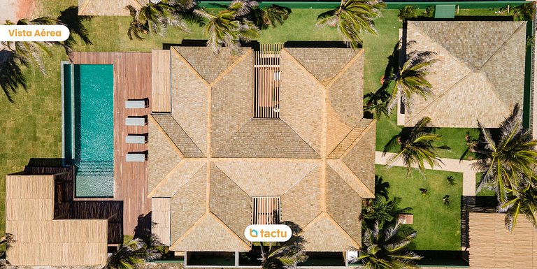 Casa Frente Vista Mar Fortim Ceará Luxosa com 6 Quartos Kite