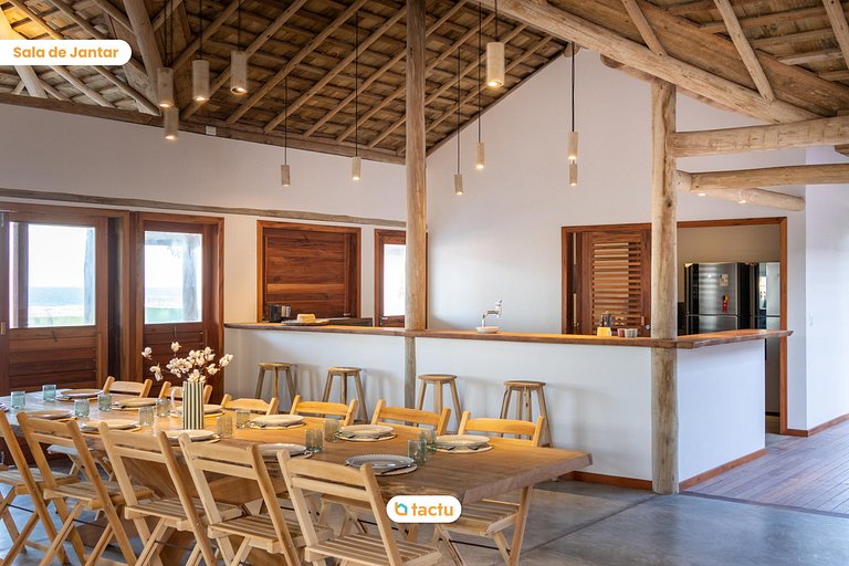House with Ocean Front Fortim Ceará Luxurious Kitesurfing