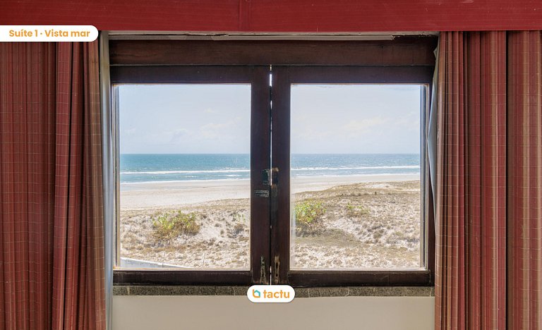 Casa frente al mar con servicio