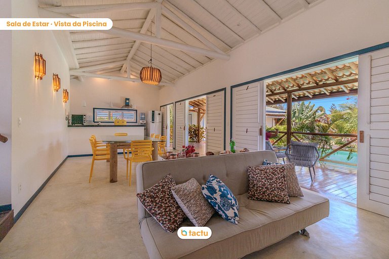 Casa com piscina no Pontal do Maceió