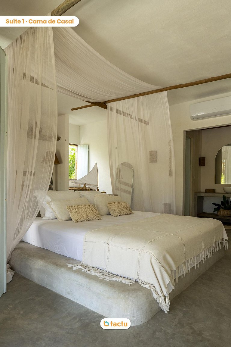 Casa Slow na praia da Taíba com vista para a praia