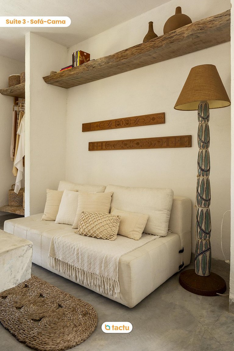 Casa Slow na praia da Taíba com vista para a praia