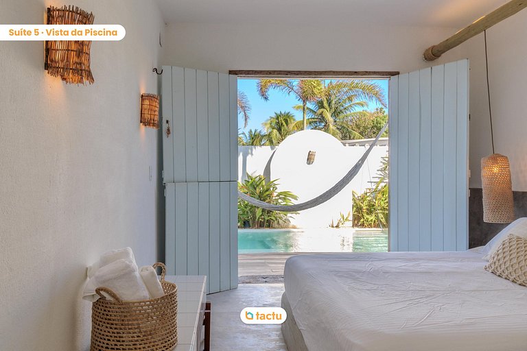 Casa Slow na praia da Taíba com vista para a praia