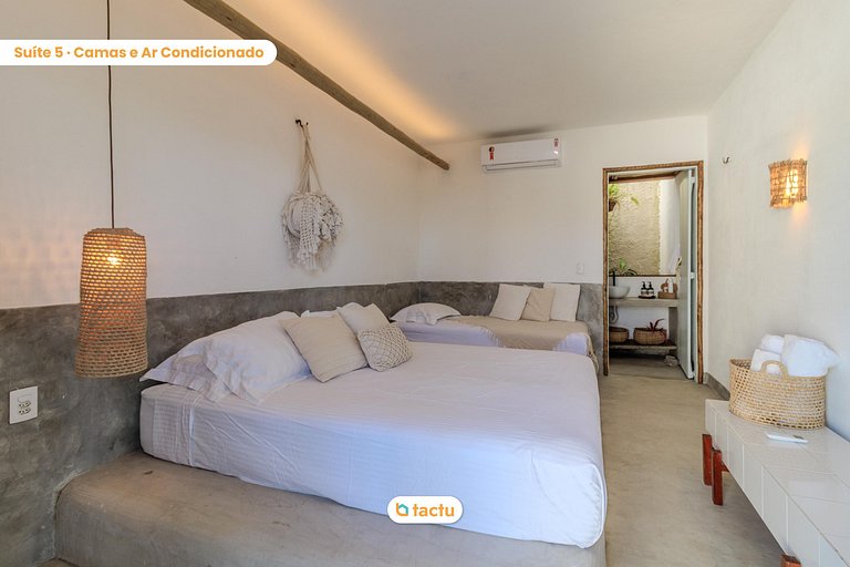 Casa Slow na praia da Taíba com vista para a praia