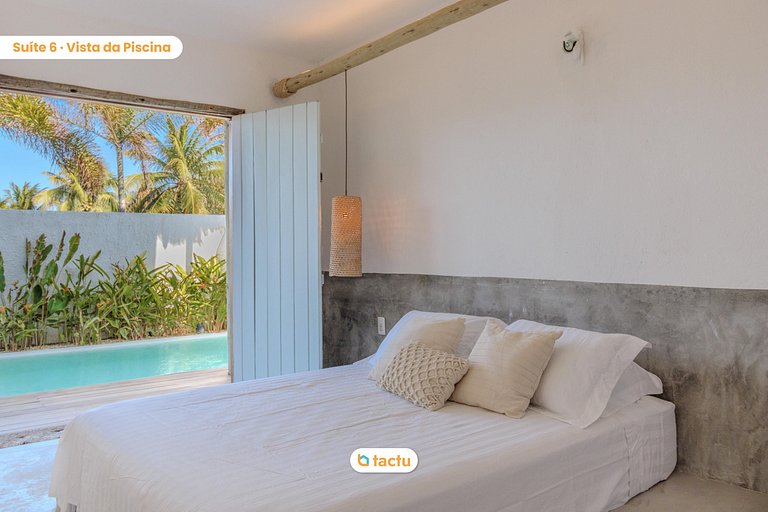 Casa Slow na praia da Taíba com vista para a praia
