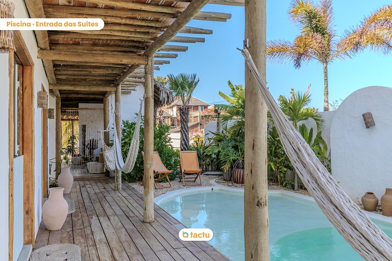 Casa Slow na praia da Taíba com vista para a praia