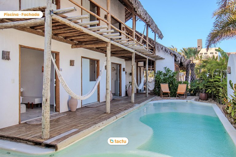 Casa Slow na praia da Taíba com vista para a praia