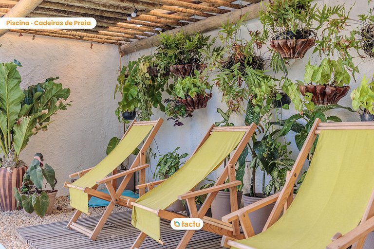 Casa Slow na praia da Taíba com vista para a praia