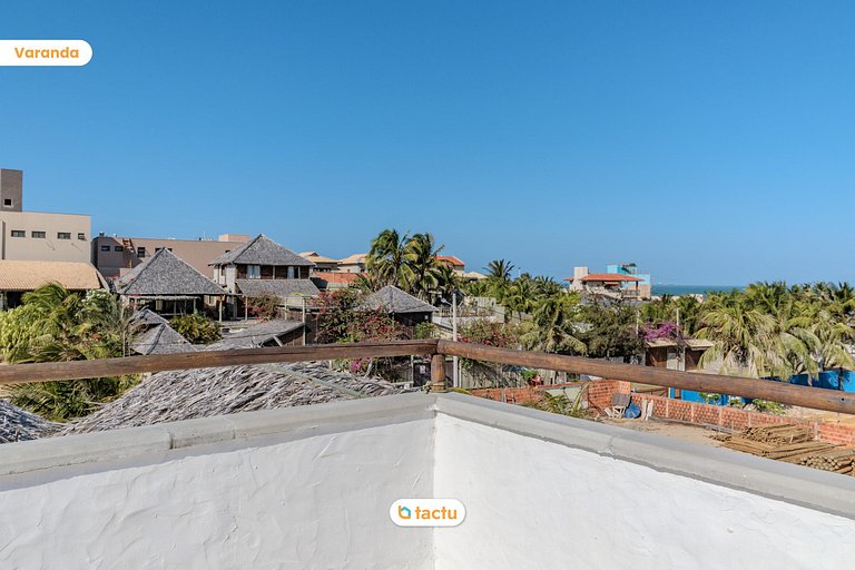 Casa Slow na praia da Taíba com vista para a praia