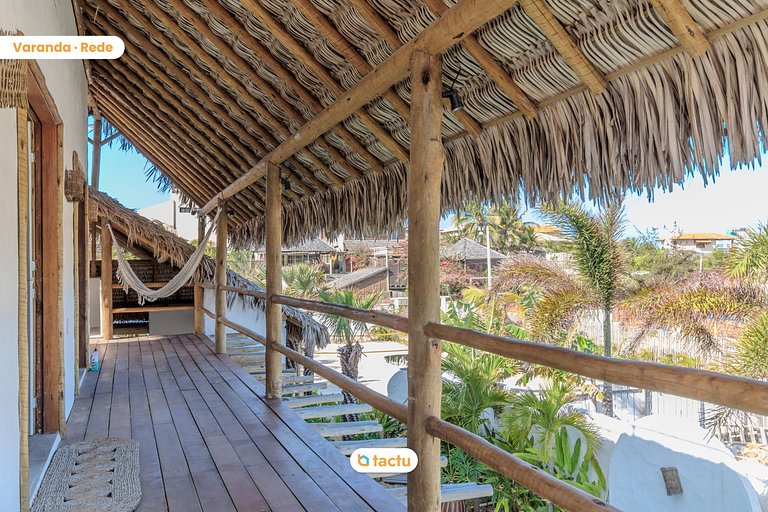 Casa Slow na praia da Taíba com vista para a praia