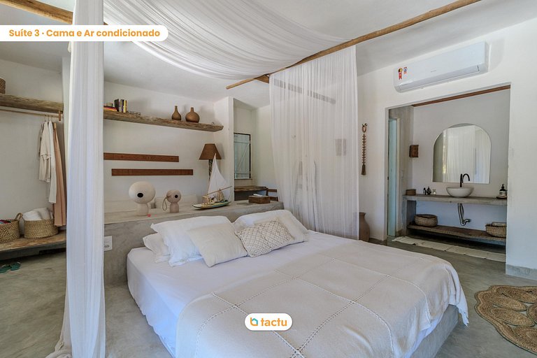 Casa Slow na praia da Taíba com vista para a praia
