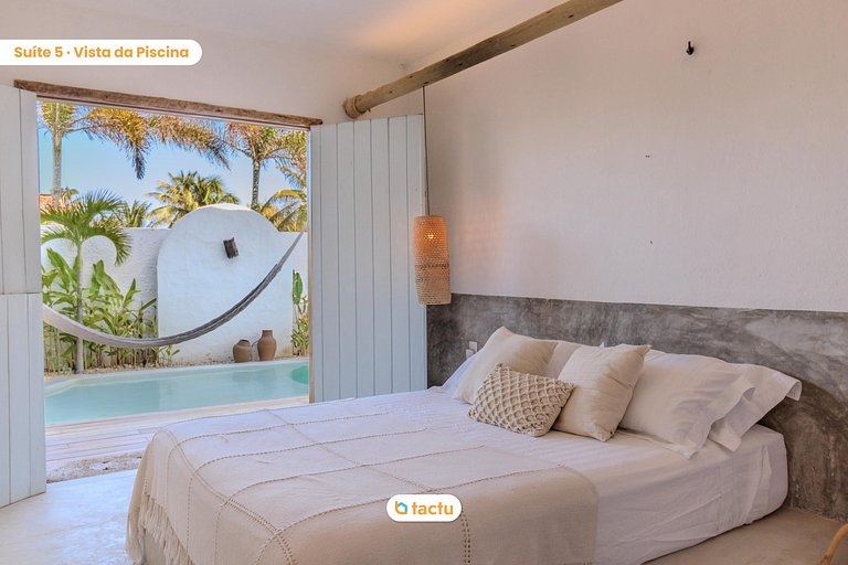 Casa Slow na praia da Taíba com vista para a praia