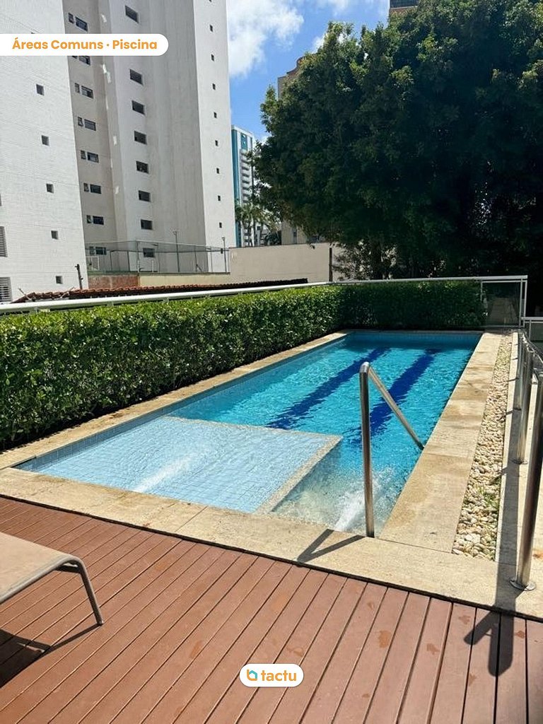 Apartamento na Beira-Mar em Fortaleza com piscina