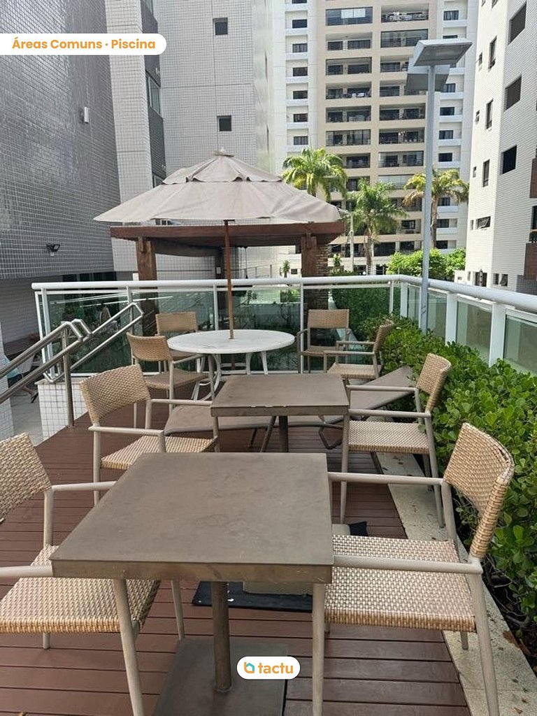 Apartamento na Beira-Mar em Fortaleza com piscina