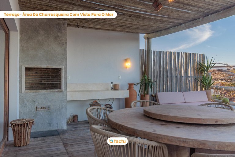 Desert Point house in Taiba with sea views