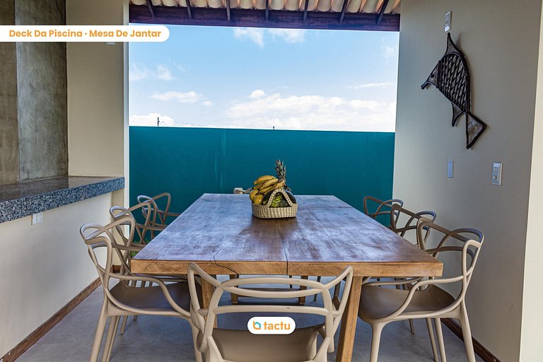 Casa com piscina no Praia Canoé por Tactu
