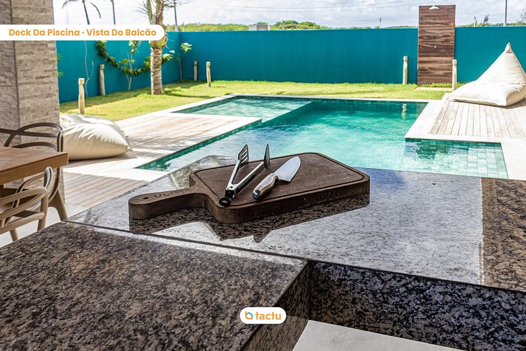 Casa com piscina no Praia Canoé por Tactu