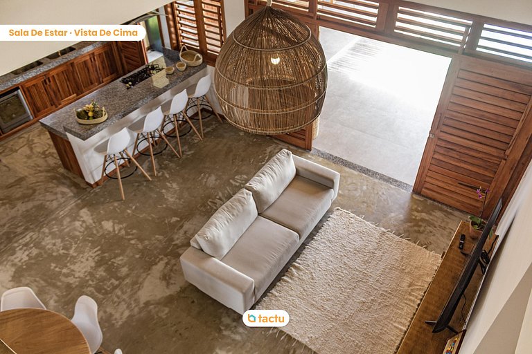 Casa com piscina no Praia Canoé por Tactu