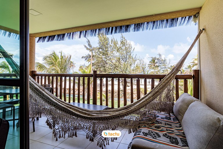 Sea view bungalow at VG Sun Cumbuco by Tactu