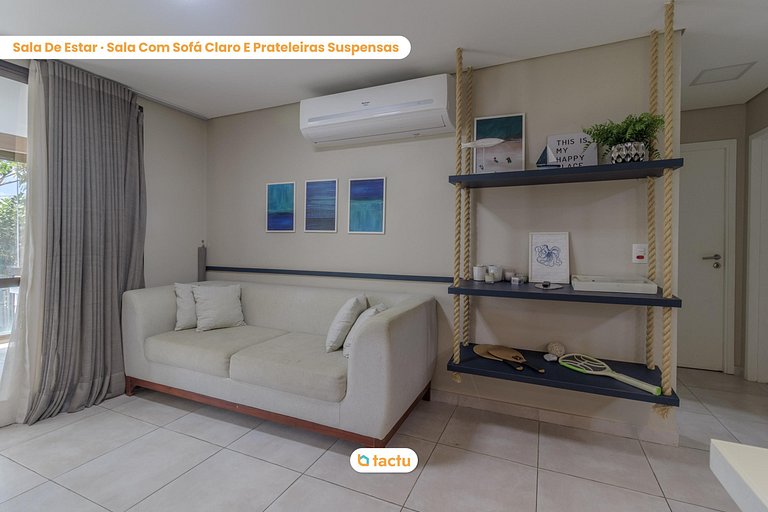 Apto com varanda no Wai Wai Cumbuco por Tactu