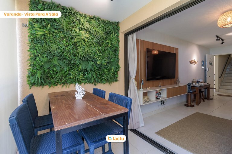 Bangalô térreo de 69 m2 com vista para o mar no VG Sun Cumbu
