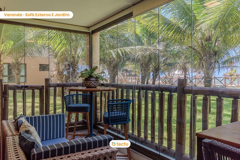 Bangalô térreo de 69 m2 com vista para o mar no VG Sun Cumbu