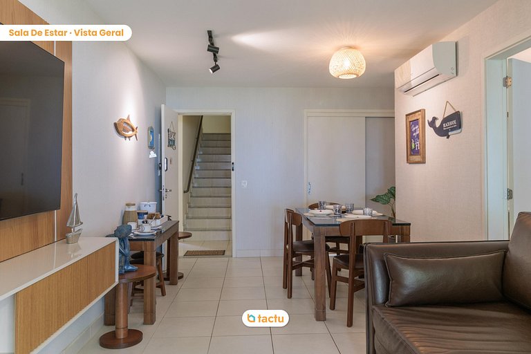 Bangalô térreo de 69 m2 com vista para o mar no VG Sun Cumbu
