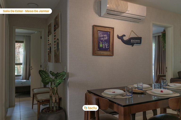 Bangalô térreo de 69 m2 com vista para o mar no VG Sun Cumbu