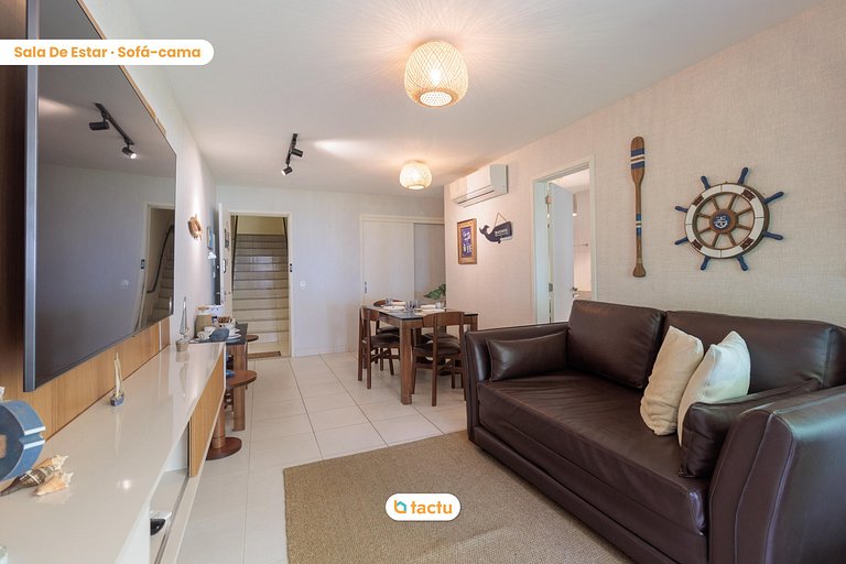 Bangalô térreo de 69 m2 com vista para o mar no VG Sun Cumbu