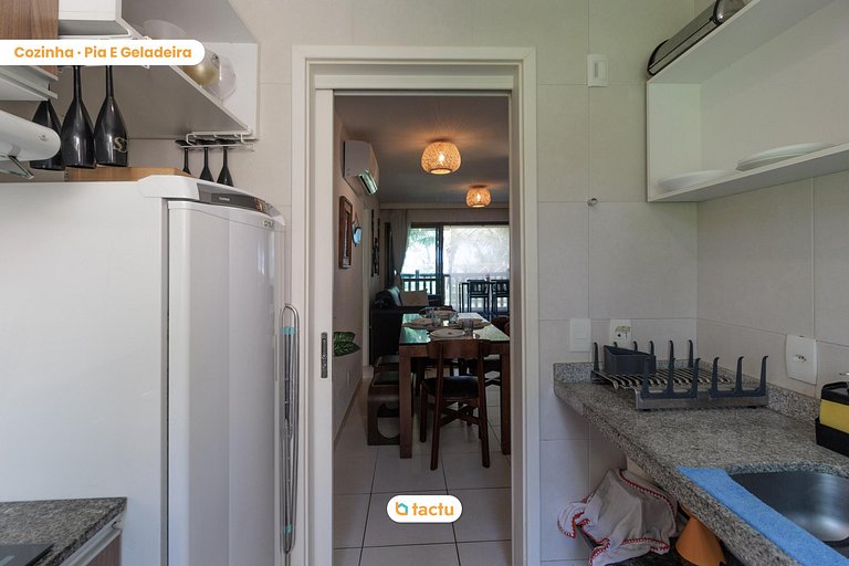 Bangalô térreo de 69 m2 com vista para o mar no Cumbuco