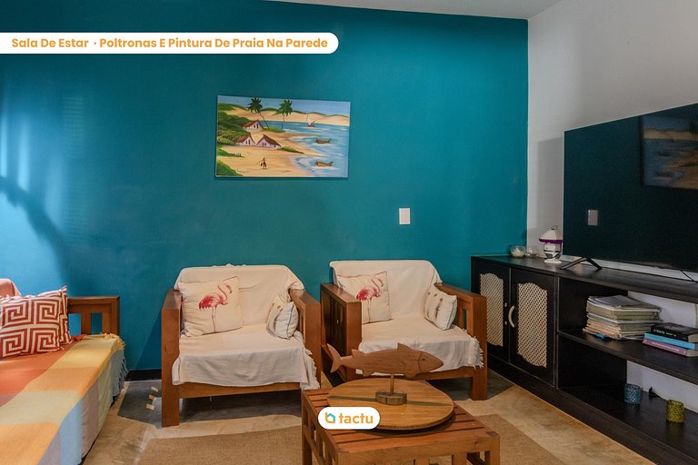 Casa Gracinda, com enorme piscina e jardim em Fortim